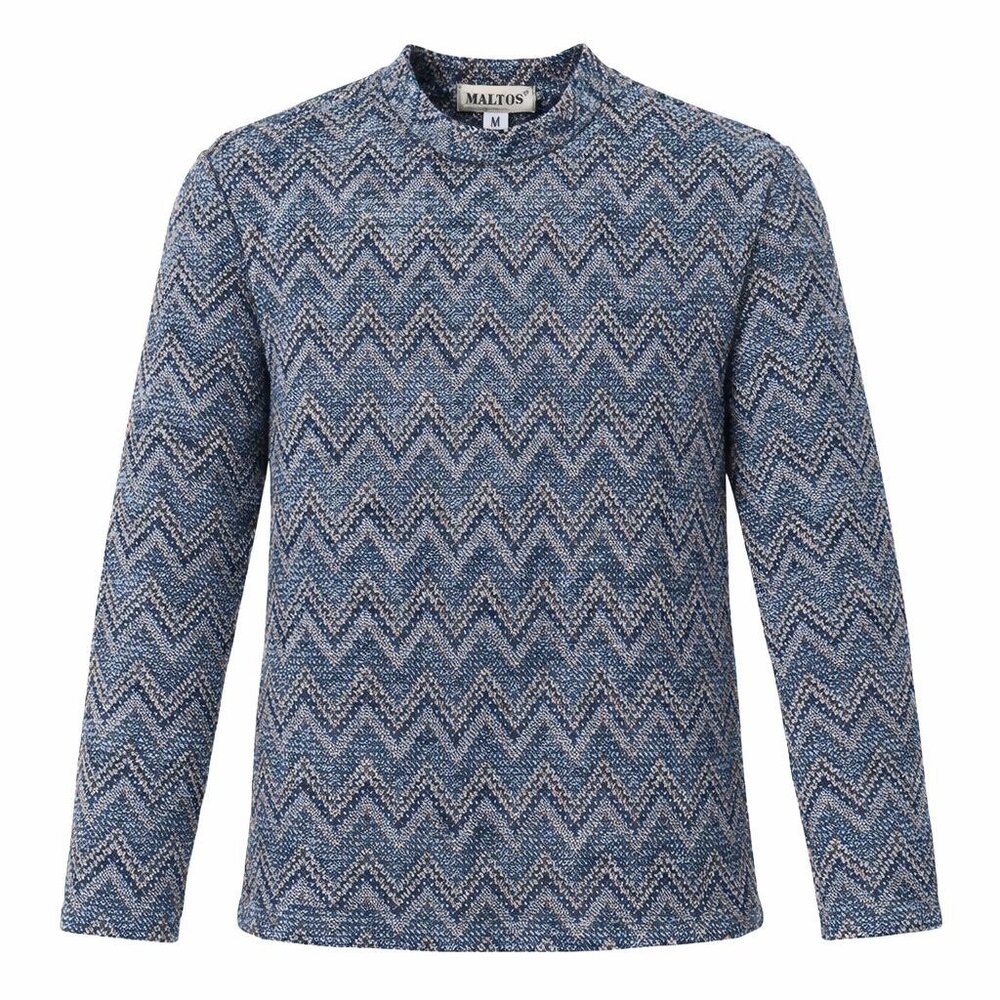 MaltosVintage womens Medium Sweater Made in USA Long Sleeve Textured Knit Gray‎